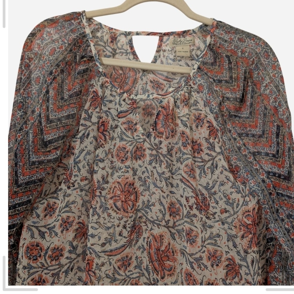 Lucky Brand Multicolor Floral Blouse - Picture 3 of 8